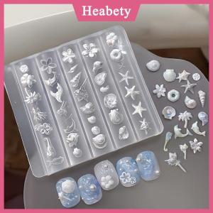 Heabety 3D Khuôn Silicone Móng Tay Nghệ Thuật Trang Trí Tự Làm Hoa Thiết Kế Mẫu Khuôn Cho Móng Tay Đồ Trang Sức Thủ Công Móng Tay Trong Suốt Khuôn Công Cụ