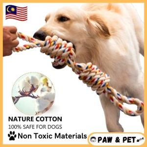 🔥BEST SELLING🔥 60CM Pets Toys Bite Molar Tooth Rope Dog Toy for Rottweiler Golden Retriever Chewing Teeth