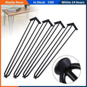 1pcs DIY Metal Support Desk Table Legs 2/3rod Hairpin Legs For Furniture Hardware Furniture Fittings