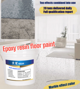 Indooroutdoor floor selfflowing flat epoxy material upgraded wearresistant color sand floor paint