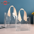KYUSHUAD  Túi Tote Trong Suốt PVC Bao Bì Quà Tặng Túi Nhựa Cầm Tay. 