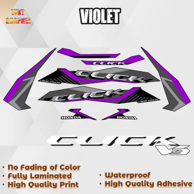 HONDA CLICK V3 2023 STOCK DECALS (WATERPROOF NO FADE FULLY LAMINATED)