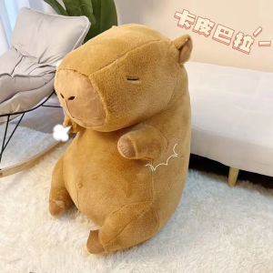 JOJO CASTLE  Giant Size Capybara Plush Toy Stuffed Animals Super Soft Plush Capybara Plushie 70/80/100cm with Backpack Snot Capybara Toy For Kids Birthday Gifts