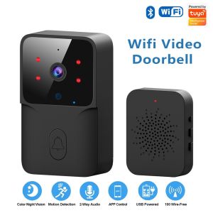 Kebidumei Smart Wifi Video Doorbell Wireless HD Camera PIR Motion Detection IR Alarm Security Smart Home Door Bell Intercom