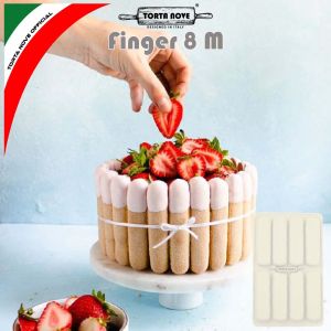 Cetakan Kue Choux Eclair Sus Soes Silikon Sosis Lady FINGER 8M lidah kucing coklat es batang