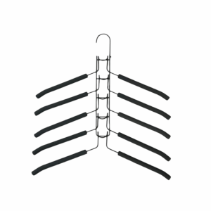 JOMEY 5 in 1 Multi Layer Hanger Non-Slip Foam Pads Detachable Space Saving Hanger Garment Organizer Durable Multifunctional Clothes Rack Home Wardrobe
