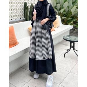 Outer Tartan Versi Long Outer   Bahan Kain Tartan Banyak variasi warna bisa membuat gamis polos lebih kece MODEL TERBARU