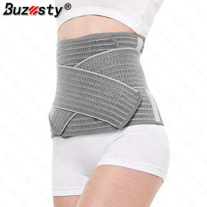 Buzesty Postpartum Belly Wrap Postpartum Belly Band Abdominal Binder Abdomen Her-nia Support Belt Waist/Pelvis Belt (Polyester Bamboo Charcoal Fiber)