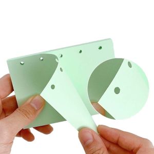 LEKGAVD 5-Ring A8 M5 Loose Leaf Refill Paper Candy Color 50Sheets Notebook Index Divider Page Fashion Indexing Cards Refill Spiral Binder Inner Pages Student