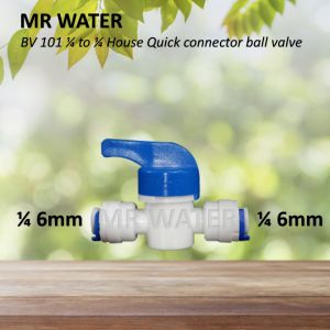 BV-101 1/4 to 1/4 Hose Quick Connector Ball Valve