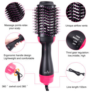 XIAOMl Buy 1 free 1 gift  TOP 5 in 1 Hair dryer comb  Super Big wind  Pengering rambut kering rambut 吹風筒 吹风筒 吹风机 吹風筒負離子
