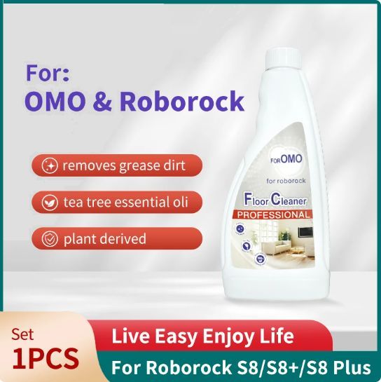 For Roborock Xiaomi and OMO Joint Floor Cleaning Liquid Solution S7 Max Ultra/Q Revo/p10 A7400RR/S7MaxV Plus/S8 Pro Ultra/S8+/Q5/Q7/T7 Series 480mL