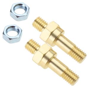 Dài đinh tán bên bài Bolt Extender đinh tán 3/8 "-16 Brass đinh tán bên bài thiết bị đầu cuối Bolt cho bài 2 cái/bộ