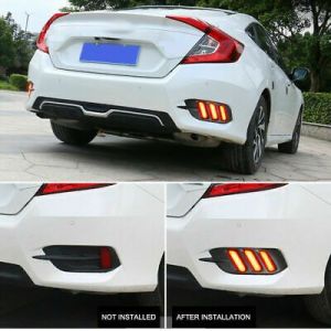 Honda Civic FC Rear Bumper Led Lamp Mustang Style 2016 2017 2018 2019 2020