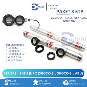 5TP/2P2 PAKET 3 AS SHOCK DEPAN + SEAL SOK + SEAL TUTUP ABU JUPITER Z Z1 / VEGA R / SOK / SKOK / SIL