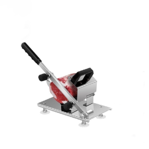 Premium Manual Meat Slicer with Spring-Assisted Suction Base Adjustable Thickness and Durable Alloy Blades
