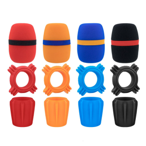 Microphone Protections Foam Sleeves AntiSlip Rings Microphone Bottom Rod Sleeve Holder For Enhances Audios Quality