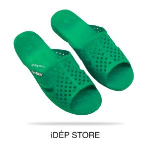 (HỎA TỐC HCM) Dép tổ ong MÀU CAM Nam Nữ đế dày LOẠI 1 đi mưa đi biển iDÉP DL015