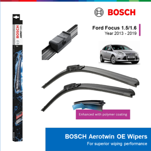 BỘ GẠT MƯA BOSCH AEROTWIN EURO SET A640S 29" & 29": FORD FOCUS 1.5/1.6 ĐỜI XE 2013 ĐẾN 2019