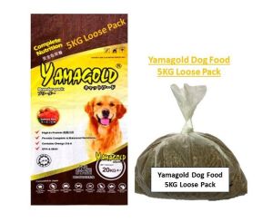 (LOOSE PACK 5KG) - YAMAGOLD DOG FOOD SALMON - PREMIUM / MAKANAN ANJING PREMIUM YAMAGOLD SALMON 5KG