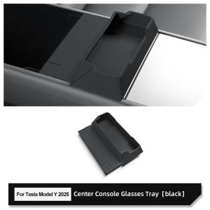 Tesla Model Y/YL 2025-2026 Center Armrest Glasses Holder Silicone Storage Tray Organizer