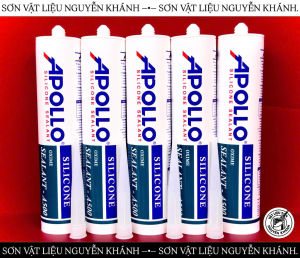Keo Silicone Apollo A500 Trắng Sữa – Keo Trám Khe Nhôm Kính Chống Thấm Bám Dính Tốt