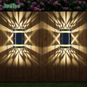 JeeYee Solar Led Light Outdoor Wall Lamp Induction Waterproof Solar Garden Light Multi-color Optional Garden Fence Decorative Lights