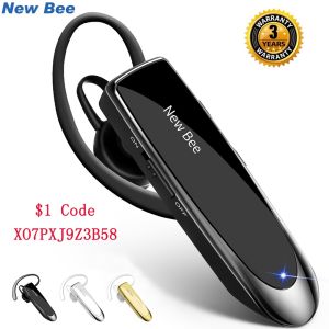 New BEE K23 Bluetooth V5.0 Headset Wireless Headphones Hands-free Earphones 22H Music Earpiece with CVC6.0 Mic for Business/Driving