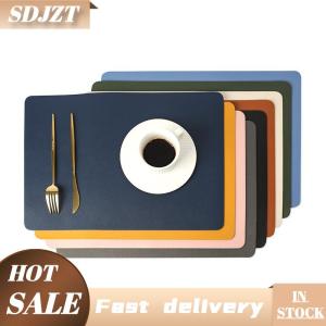 SDJZT Hai lớp da bảng Mat Nordic nhiệt-proof placemat cách nhiệt không thấm nước dầu-proof bảng thảm cho khách sạn nhà trang trí