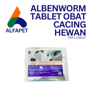 Albenworm tablet Obat cacing kucing anjing