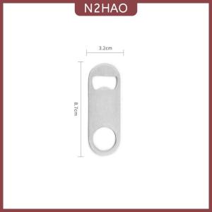 N2HAO  Mini bền bia Mở Chai thép không gỉ phẳng tốc độ nắp chai mở