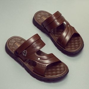 sandal lelakiSoft elastic insole does not get tired after walking for a long time adjustable straps do not grind your feet slippers