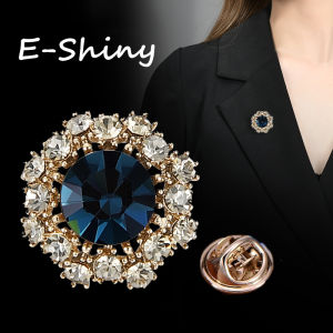 Vintage chống khóa trượt phong cách cung điện trâm cài màu xanh nữ cá tính vô hình quần áo nút áo phụ kiện huy hiệu