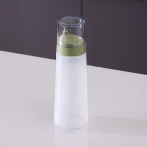 TAQ57 Food-Grade Condiment Squeeze Bottle Plastic Leak-Proof Oil Dispenser Detachable with Lid Vinegar Bottle Kitchen Use