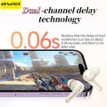 Awei T90 Earphones Wireless Bluetooth V5.3 Low Latency ENC Call Noise Reduction in-ear Headphones HiFi Sound Semi in ear Bluetooth Earphones with Mic IPX6 WaterProof Sports Earbuds Wireless Headset Gaming. 