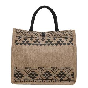 Japanese fashion casual Large capacity linen Tote Bag handbag For Women