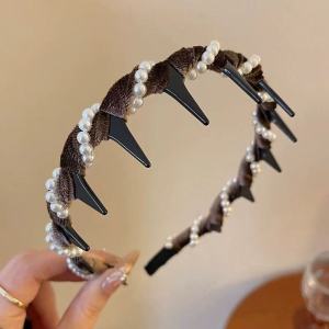 เครื่องประดับศีรษะ แถบคาดศีรษะ ล้างหน้า ตกแต่ง ห่วงผม