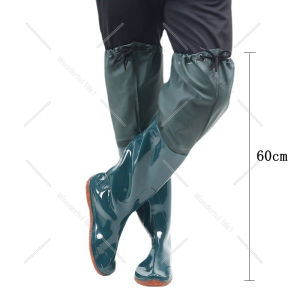 Sepatu Boots Kebun Dewasa Sawah Panjang Pria Doreng 60cm Karet Anti Keong Dan Tahan Air