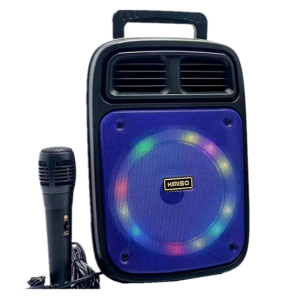 KIMISO 6.5 INCH  Karaoke Model 3186 Wireless Portable LED Bluetooth Gym Workout Zumba & Gaming Speaker with FREEMIC SUBWOOFER & CORD and AUX/USB/TF/MIC/BT/FM RADIO Function BT Speaker - karaoke player set/karaoke speaker amplifier with speaker