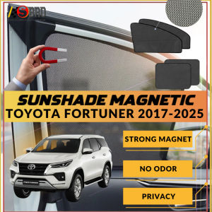 Toyota Fortuner 2017-Present Magnetic Sunshade Car Anti-Glare Day Sunshade Strong Magnet 4PCS