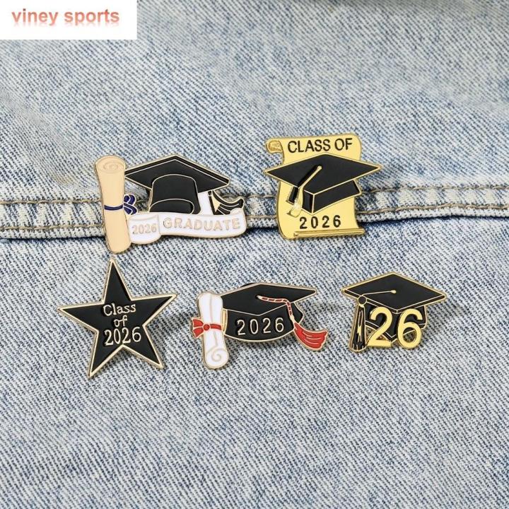 VINEY Hợp kim Ghim mùa tốt nghiệp Vàng đen Lớp 2026 Quà Tặng Tốt Nghiệp ...
