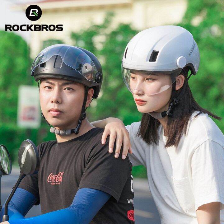 ROCKBROS Electric Bicycle Helmet Men Women MTB Road Bike EPS Helmet ...