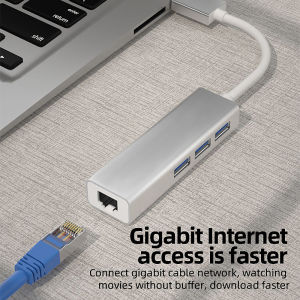 Musta USB 3.0 để Gigabit RJ45 LAN Bộ chuyển đổi Ethernet 4 cổng USB 3.0 trạm nối cho 10/100/1000 Mbps cho Windows Mac