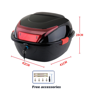 AENXRD Motor Top Box 38L Motorcycle Top Box helmet motorcycle accessories Storage box waterproof