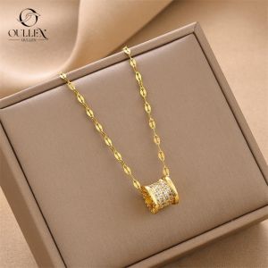 Kalung Pinggang Emas Baru Aksesori Wanita Baja Titanium Tahan Air Tahan Karat Tanpa Kehilangan Warna