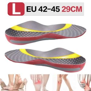 MIYIO 1 Pair PU Orthotic Arch Support Gel Insoles Women Men Sport Running Flat Foot Support Shoes Insert Shock Absorption Insoles Heel Pain Relief