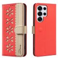 For Samsung Galaxy S25 S24 S23 S22 S21 Ultra / Samsung S25 S24 S23 S22 S21 Plus / Samsung S24 S23 S21 FE Phone Case Lucky Grass Magnetic Leather Wallet Card Slot Flip Case Casing. 