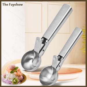 [The Fayshow] Ice Cream Scoops thép không gỉ Ice Cream Digger không dính trái cây Ice ball maker dưa hấu Ice Cream Spoon công cụ