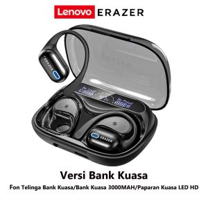 Lenovo ERAZER XP18 AI Translator Earbud Wireless Bluetooth Earphone With 3000MAH Power Bank Smart Real-Time Translation OWS Open Earphone Bluetooth 6.0 With LED Display IPX7 Waterproof Sport Headset
