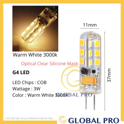 1pc LED G4 AC Warm White 3000K Lamp Bulb LED Mini Bulbs Brightness LED Corn Bulb Replace Halogen Chandelier Mentol